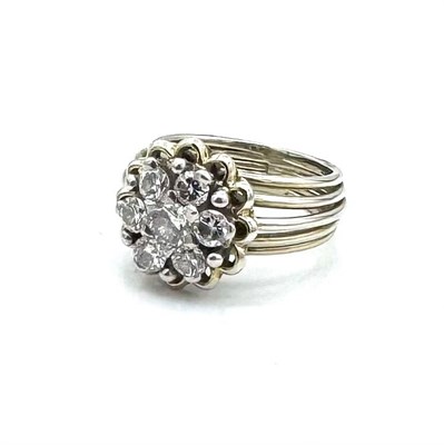 Lot 5 - 18K Gold and Diamond Cluster Ring