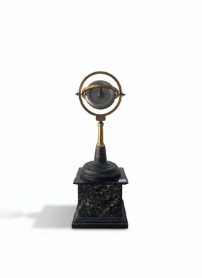 Lot 30 - A 19th-20th Century Gilt-Brass and Marble Gyroscopic Model or Scientific Instrument