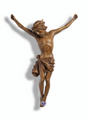 Lot 53 - A 20TH CENTURY GERMAN CARVED WOOD CORPUS OF CHRIST
Carved wood.