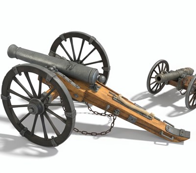 Lot 54 - A Pair of Model Cannons