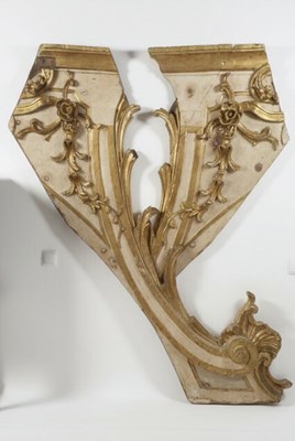 Lot 62 - A Pair of 18th-19th Century French or Spanish Giltwood Architectural Elements