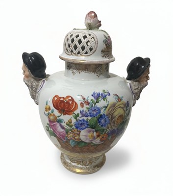 Lot 85 - A Meissen-Style Pot-pourri Vase (Circa 1850)
Attributed to the workshops of Helena Wolfsohn, Dresden