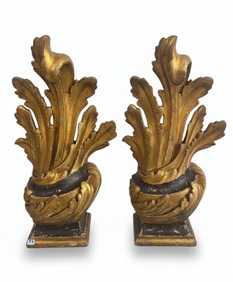 Lot 116 - A Pair of Giltwood Decorative Elements
