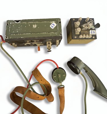 Lot 127 - A Vintage Field Telephone and Telegraphic Equipment