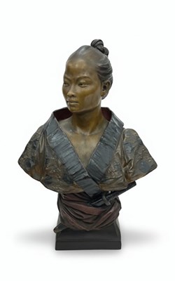Lot 152 - Charles MASSE (French, 1855-1913)
Bust of a Japanese Man
Patinated terracotta