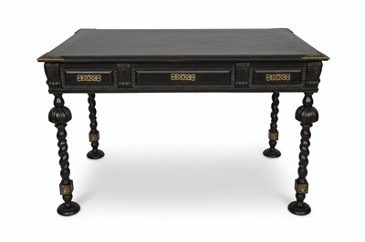 Lot 157 - A 20th-Century Portuguese-Style Ebonized Table (Tremidos)