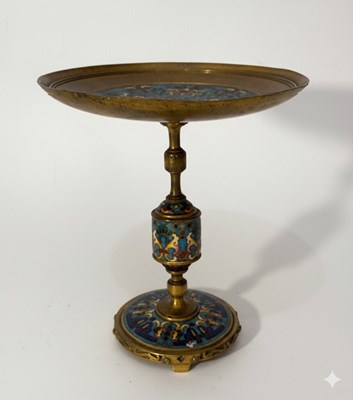 Lot 158 - Ferdinand Barbedienne (1810-1892)
A Gilt-Bronze and Champlevé Enamel Tazza