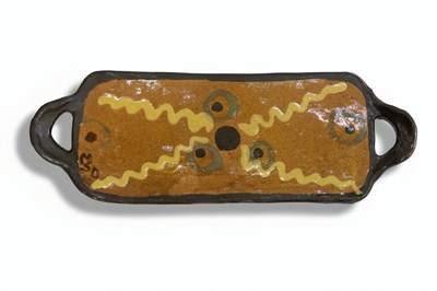 Lot 168 - Anne Dangar (1887-1951)
Glazed Terracotta Tray with Geometric Decoration