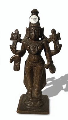 Lot 190 - A copper alloy figure of Vishnu
South India, circa 15th century