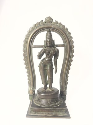 Lot 94 - A south Indian cast bronze figure of a goddess Parvati