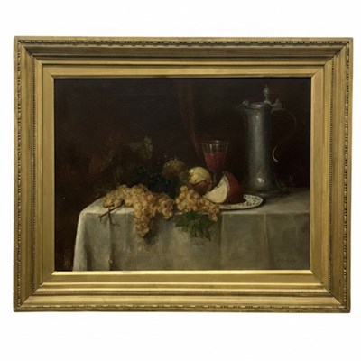 Lot 62 - Maria Vos (Dutch, 1824–1906) Still Life with Fruits, signed