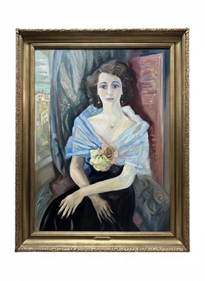Lot 63 - Mily Possoz(1888-1968) Portrait of a Noble Lady