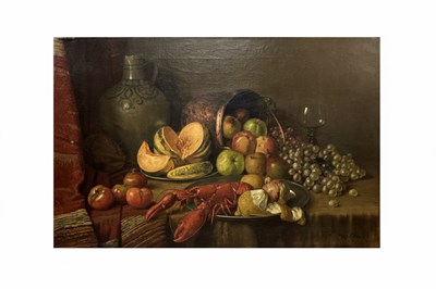 Lot 61 - Still Life with a Lobster and Fruits