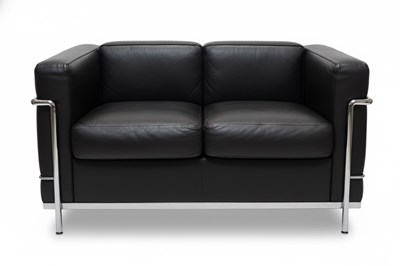 Lot 8 - LC2 Sofa, Grand Confort, Deux Places Designer: Le Corbusier