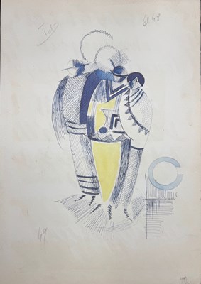 Lot 66 - Sonia Delaunay (1885-1979) Mixed media