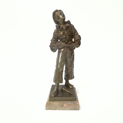Lot 52 - "Au Clair de la Lune" (Pierrot Playing the Mandolin) France, 19th Century