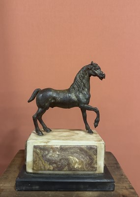 Lot 36 - A Cast and gilded Bronze Figure of a Horse
