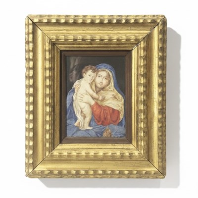 Lot 25 - The Virgin and Child with Artichoke Tempera on Vellum