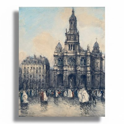 Lot 57 - Frank Will (French, 1900–1951) Place de la Sainte-Trinité, Paris