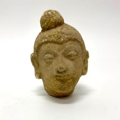 Lot 98 - A Fine Stucco Head of the Buddha Gandhara