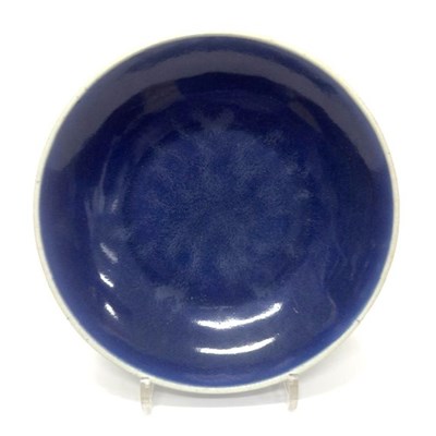 Lot 166 - A "Sacrificial Blue" monochrome Porcelain Dish