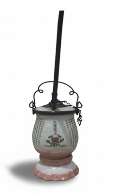 Lot 207 - A Famille rose Porcelain Water Pipe (Shuiyan)