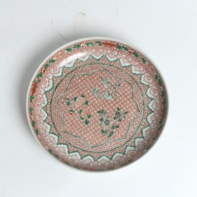 Lot 123 - A Famille Verte Enamels Porcelain Dish