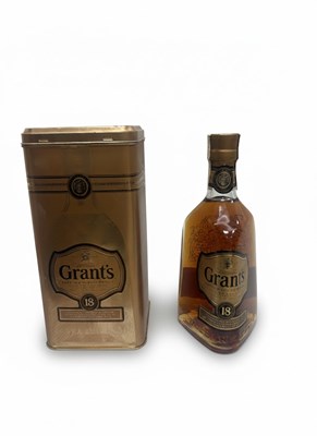Lot 342 - Grant’s 18 Years Old Scotch Whisky – Bottle with Tin Box