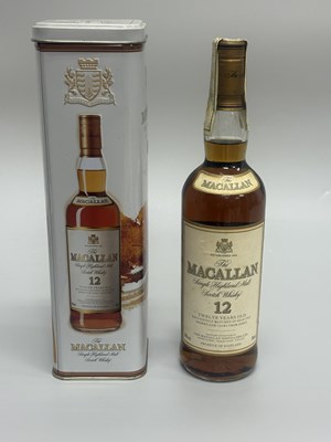 Lot 354 - The Macallan 12 Years Old Sherry Oak (with Tin Box)