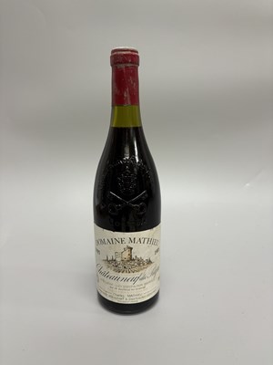 Lot 296 - Domaine Mathieu 1985 – Châteauneuf-du-Pape AOC