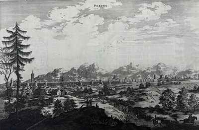 Lot 69 - Set of 7 historical Engravings of cities of China and Indonesia, XIXth Century