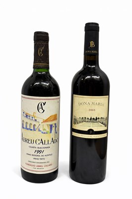Lot 122 - Abreu Callado 1991 & Dona Maria 2005 – Alentejo (2 Bottles)