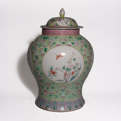 Lot 110 - A Famille Rose Vase and Cover
